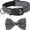 Halloween Dog Collar with Adjustable Removable Cute Bow Tie Pet Collars