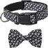 Halloween Dog Collar with Adjustable Removable Cute Bow Tie Pet Collars