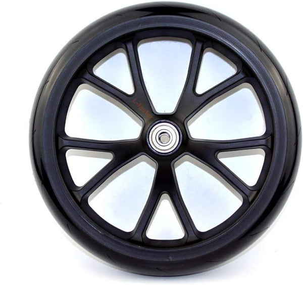 L-faster 8 Inch Scooter PU Wheel with Bearings, Kids Kickscooter Replacement Wheel, Solid Wheel
