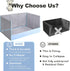 HQ4US 4LEGS Seamless, Dog Grass Pad with Tray Foldable Dog Litter Box High Walls, Odor Free Artificial Grass for Dogs