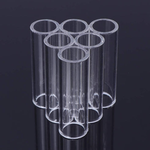 NEXAVKPR 3 6 Aquarium Decor Clear Acrylic Tube Cave House for Shrimp Cichlid Hiding Rest Spawning Tubes Tubes Heater