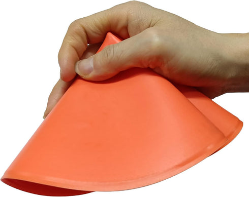 Poly Spot Markers 9 Inch, 15 Pcs Non-Slip Rubber Agility Markers for Football, Soccer, Basketball Training