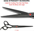 TINMARDA 6 1, 6CR Professional Dog Grooming Scissors Kit Black in Dog Shears for Grooming Premium Stainless Steel