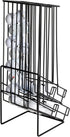 Countertop MyGift Golf Ball Basket Holder - Matte Black Metal Wire Golf Ball Dispenser and Display Rack
