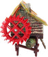 Vividly Color Resin Aquarium Large Water Wheel, Rotatable Fish Ornaments for Aquarium