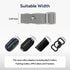 Collar Replacement Belt,2-Pack Reflective Replacement Nylon Collar Strap,Durable Adjustable Shock Collar Replacement Strap,Suitable for Small Medium and Large Dogs (Black+Grey)
