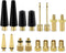 YASI Bicycle Presta Schrader Valve Adaptor, 16PCS Brass Bike Pump Adapters, Inflatable Toys Nozzle Inflator Adapter