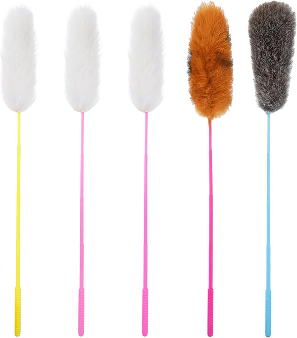Apojgitn Cat Toys for Indoor Toys, 5Pcs Interactive Cat Wand Toy Set Interactive