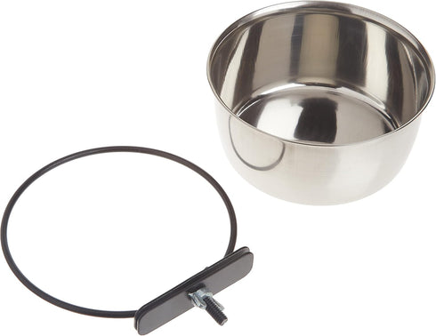 ProSelect Stainless Steel Coop Cups, 16-Ounce, Versatile for Pet and Animal Cages, Silver