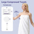 Easerlivd 10 Pack 55"x27.5",Disposable Compressed Bath Towel Tablets Disposable Travel Towels for Body Extra Large