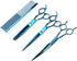 LILYS PET 8.0" Professional Grooming Scissors Kit, Coated Titanium, Sharp Stainless Steel Blade for Dogs
