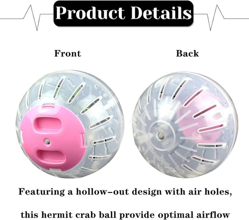 Dmykluc 1 Pcs Hermit Crab Toys Universal Hermit Crab Climbing Toys Ball Accessories for Small Pet