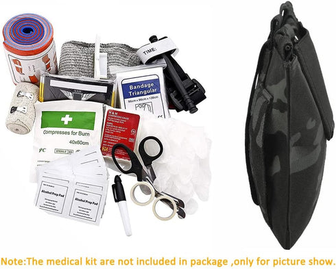 KRYDEX Tactical Blow Out Kit Bag, Medical Pouch IFAK with MOLLE and Belt Loop