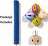 Large Bird Perch Toy with Rotating Balls Natural Parrot Large Bird Stand Perches Toy Wood Rotate Spinning Balls