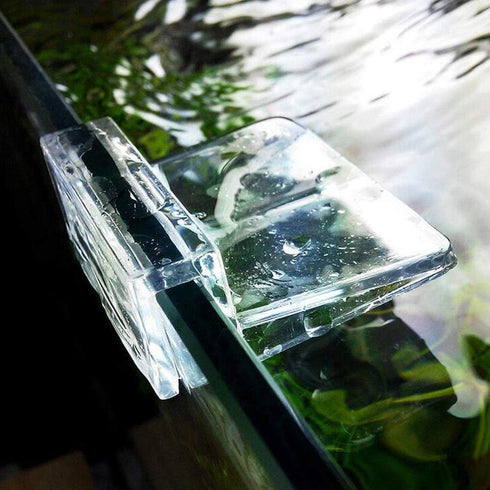 6 Pieces 8mm Acrylic Aquarium Cover Clip, Clear Universal Lid Clips for Rimless Fish Tank