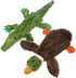 Best Pet Supplies 2-in-1 Stuffless Squeaky Dog Toys, Soft Durable Fabric for Small and Large Pets, Multicolor/Alligator