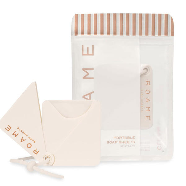 ROAME Portable Soap Sheets Ultra-Thin Soap for Hand Moisture & Hygiene Water-Activated,