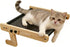 Generic Cat Window Perch - Double-Layer Window Sill Cat Hammock, Wooden Pet Sleeping
