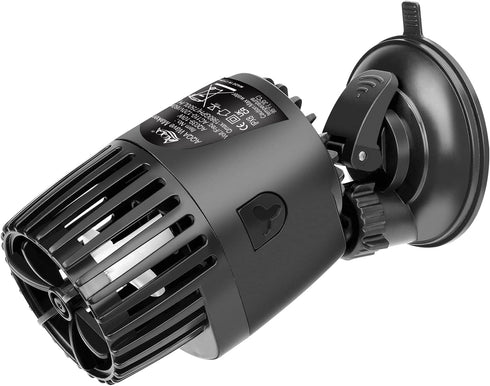 AQQA Aquarium Wave Maker, 3W/5W/10W/15W Suction Cup Fish Tank Pump, Ultra Quiet Submersible Circulation