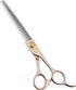 Fenice Peak Thinning Shears for Dogs and Cats, Professional 440C Stainless Steel Trimming Scissors 7.5''
