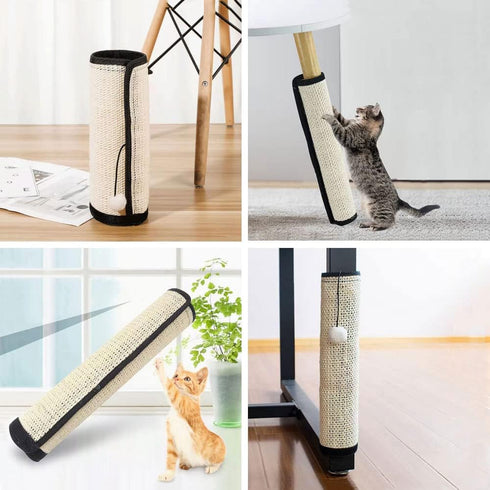 Cat Scratch Pad, Natural Sisal, Furniture Protector, Anti-Scratch Sofa Cushion Pad Bed, Indoor Cats Grinding Claws