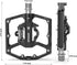 Mountain Bike Pedals - Dual Function Bicycle Flat and Clipless Pedals, 9/16" Compatible with SPD for Road Mountain BMX
