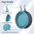 Kytely 2 Pack Medium Collapsible Dog Bowls (650ml), Portable Travel Food Water Bowl with Clasp for Outdoor