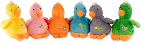 4" 1 Pack Jeffers Pet Baby Duck Plush Squeaker Dog Toy, Orange - Soft Stuffed Duck Toy for Dogs & Puppies, Pastel