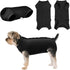 SAWMONG Recovery Suit for Dogs, Professional Surgical Suit for Male & Female, Black, XX-Large, After Surgery Spay Neuter