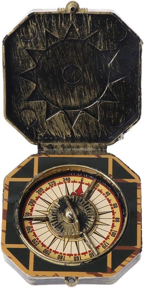 Compass Nautical Compass Pirate Captain Costume Halloween Party Cosplay Decoration Deft Design