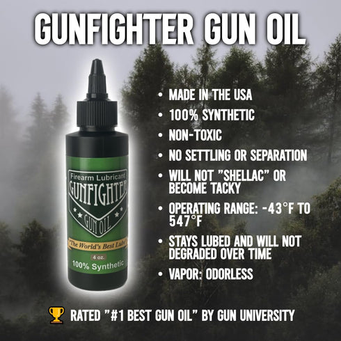 4oz 100% Bottle - Synthetic Lubricant for Firearms