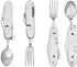 Multifunctional 6-in-1 Fork and Spoon Corkscrew Combination for Camping and Survival