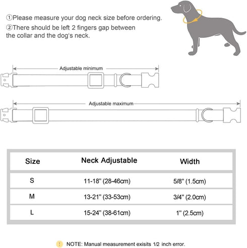 Beirui Cute Girl Dog Collars - Floral Dog Collar with Spring Flower Patterns, Soft Blue Pet Collars for Small Medium