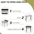 MIIEELO 20x20 in Portable Folding Camping Table Ultralight Collapsible Table Outdoor Camp Table Outdoor Side Table