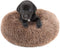 otoez Kitten Puppy Bed, Extra Small Round Dog Cat Beds, Anti-Anxiety Plush Calming Donut Bed, Washable (15.7", Khaki)