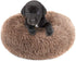 otoez Kitten Puppy Bed, Extra Small Round Dog Cat Beds, Anti-Anxiety Plush Calming Donut Bed, Washable (15.7", Khaki)