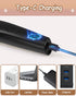 Cussity 4 1 Trimmer in Dog Clippers, USB-C Rechargeable Dog Grooming Clipper Kit Nail Ginder with Two Speeds, Cordless