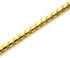 Mogoko Stainless Steel Dog Choke Chain Collar, Puppy Metal Snake Chain Pet Show Slip Collar for Training (Gold)