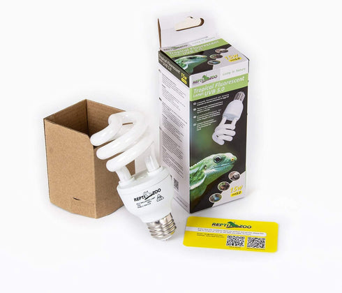 REPTI ZOO 15 W UVA UVB 5.0 Reptile Lights, Energy Saving Heat Lamp, Spiral Compact Bulb