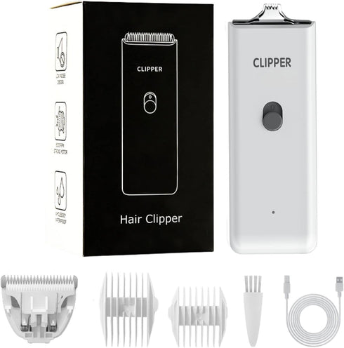 Portable Electric USB Rechargeable Dog Cat Home Hair Clipper, Low Noise Cordless Trimmer for Small and Large Pets