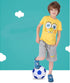 Soccer Ball Size 2,3,4,5, White Blue, Anti-Explosion Classic Design for Kids Toddler Training Practice