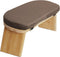 Folding Bamboo Meditation Stool, Meditation Bench with Velvet Cushion & Carry Bag,