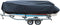WFLNHB Heavy Duty 210D Boat Cover for Trailerable Fishing Ski Bass V-Hull Tri-Hull Runabouts, 17-19ft, Black