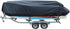 WFLNHB Heavy Duty 210D Boat Cover for Trailerable Fishing Ski Bass V-Hull Tri-Hull Runabouts, 17-19ft, Black