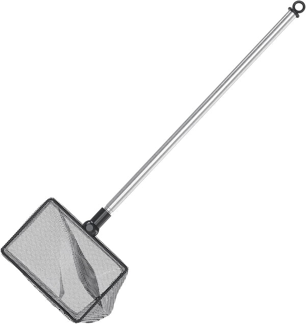Pawfly Aquarium Fish Net - Extendable 9-24 Inch Long Handle for Betta Fish Tank, Small Koi Pond and Pool
