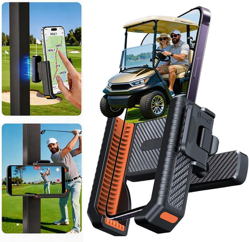 PXIRQ Magnetic Golf Cart Phone Holder: N52 Magnet Base & 360 Rotatable Cellphone