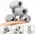 Aquarium Rock Decorations Resin Cichlids Rock with Artificial Moss Betta cave Betta Fish Tank Accessories Fish hides for Aquarium (Rock Cave)