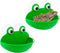 Frog Habitat with Suction Cup, 2 Pcs Cute Fish Tank Accessories for Tree Frog Toad Tadpole Decor