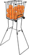 Portable Pickleball Tennis Ball Collector with Wheel - Hopper Container for Picking and Storage Training Tool