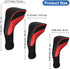 Number-one Golf Club Head Covers - 3Pcs Long Neck Mesh Set for Fairway Woods Driver Hybrids with Interchangeable No.